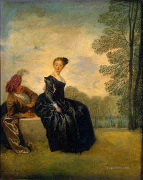 la niña caprichosa Jean Antoine Watteau Pinturas al óleo